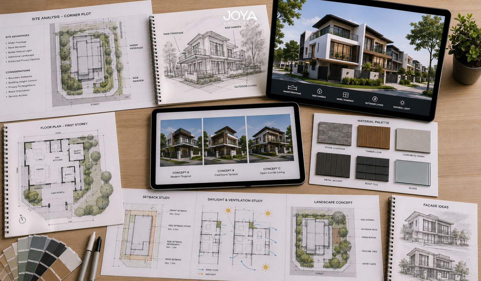 corner terrace house design singapore